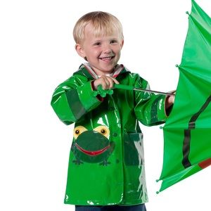 4/$25 Kidorable Frog Raincoat